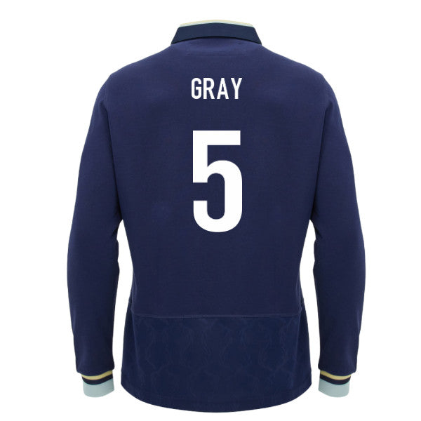 2026-2027 Scotland Home LS Cotton Rugby Shirt (Kids) (Gray 5)_0