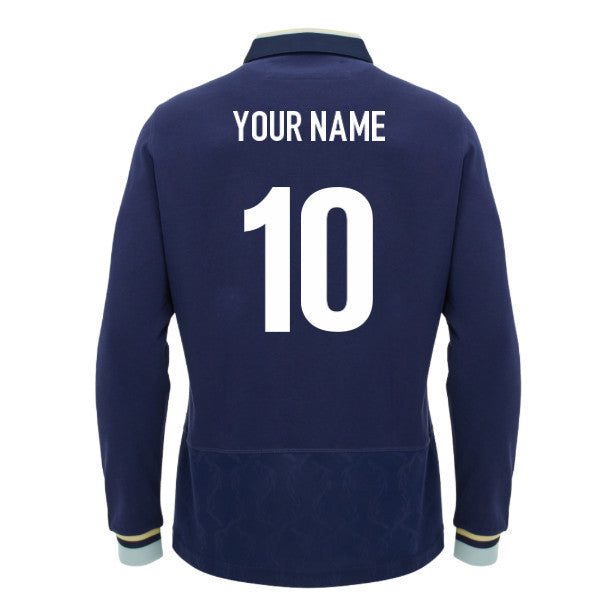 2026-2027 Scotland Home LS Cotton Rugby Shirt (Kids) (Your Name)_0