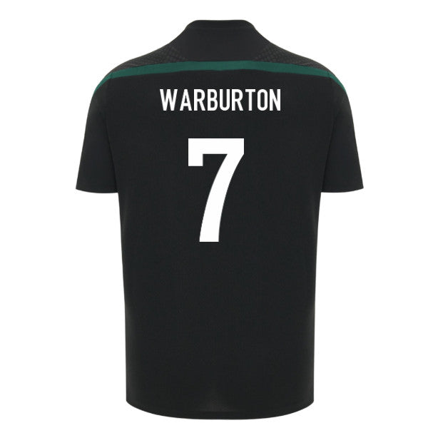 2026-2027 Wales WRU Rugby Player Training Shirt (Black) - Kids (Warburton 7)_0