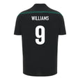 2026-2027 Wales WRU Rugby Player Training Shirt (Black) - Kids (Williams 9)_0
