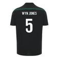 2026-2027 Wales WRU Rugby Player Training Shirt (Black) - Kids (Wyn Jones 5)_0