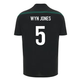 2026-2027 Wales WRU Rugby Player Training Shirt (Black) - Kids (Wyn Jones 5)_0