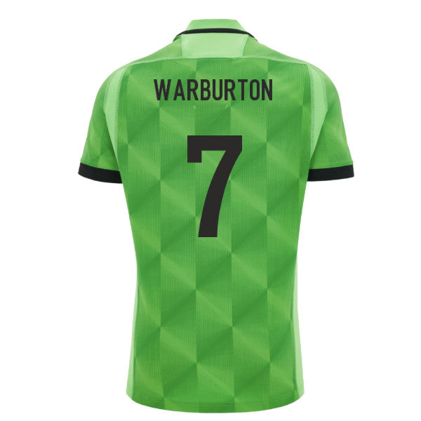 2026-2027 Wales WRU Training Rugby Shirt (Neon Green) (Warburton 7)_0