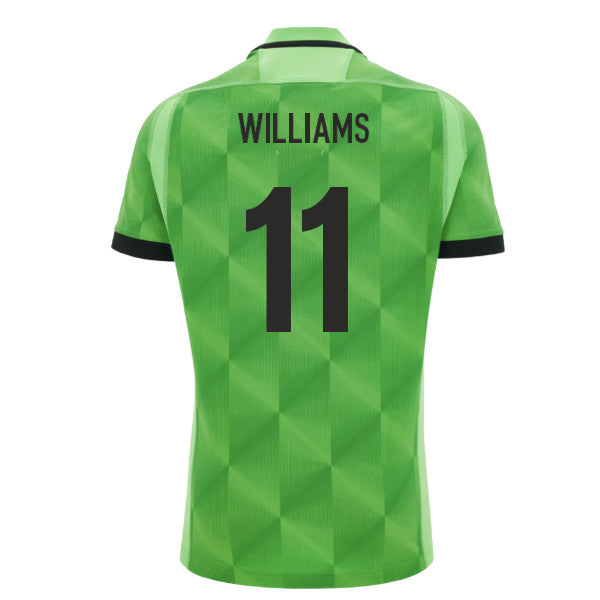 2026-2027 Wales WRU Training Rugby Shirt (Neon Green) (Williams 11)_0