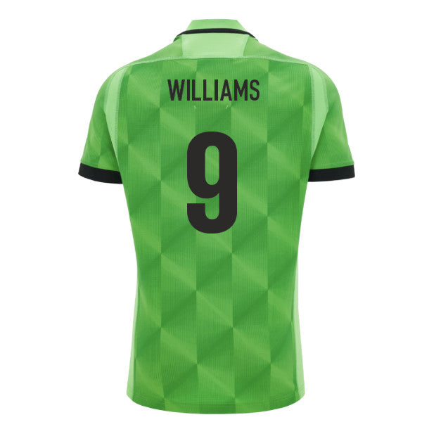2026-2027 Wales WRU Training Rugby Shirt (Neon Green) (Williams 9)_0