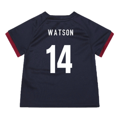 England RWC 2023 Alternate Replica Rugby Baby Shirt (Watson 14)_4