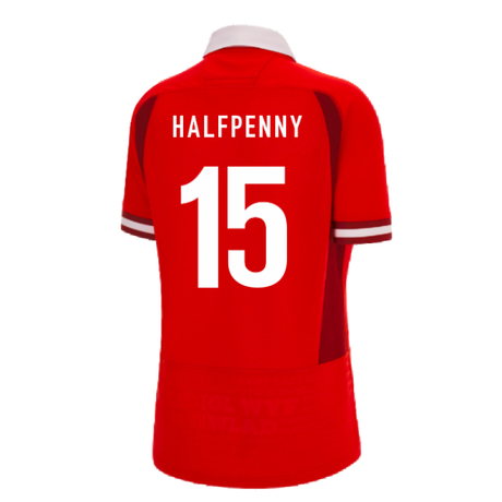 Wales RWC 2023 WRU Home Rugby Shirt (Ladies) (Halfpenny 15)_4