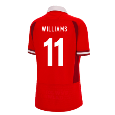 Wales RWC 2023 WRU Home Rugby Shirt (Ladies) (Williams 11)_4