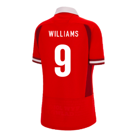 Wales RWC 2023 WRU Home Rugby Shirt (Ladies) (Williams 9)_4