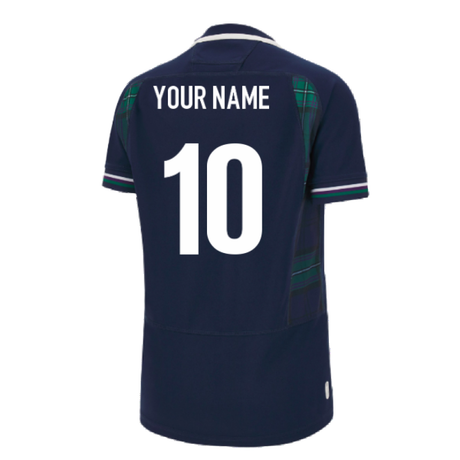 Scotland RWC 2023 Home Rugby Poly Replica Shirt (Ladies) (Your Name)_4