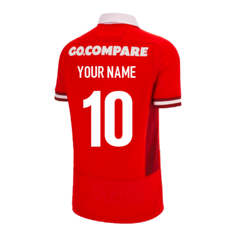 2023-2024 Wales Rugby WRU Home Body Fit Shirt (Your Name)_4