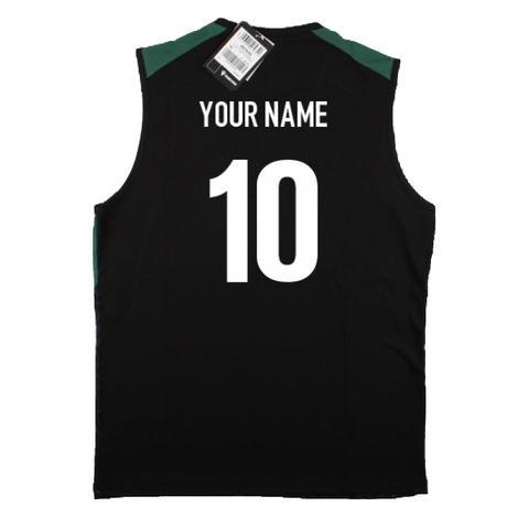 2023-2024 Newcastle Falcons Sleeveless Rugby Tee (Black) (Your Name)_4