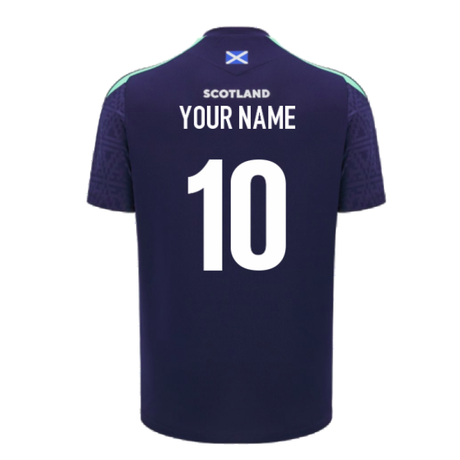 2024-2025 Scotland Rugby Poly Training Shirt (Navy) (Your Name)_2