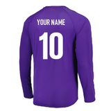 2024-2025 England Rugby Relaxed LS Training Jersey O2 (Violet) (Your Name)_2