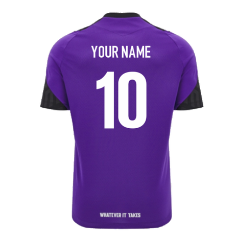 2024-2025 Glasgow Warriors Rugby Training Shirt (Purple) - Kids (Your Name)_2
