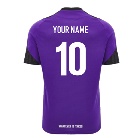 2024-2025 Glasgow Warriors Rugby Training Shirt (Purple) (Your Name)_2