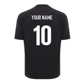 2024-2025 Wales Rugby Travel Cotton T-Shirt (Black) (Your Name)_2