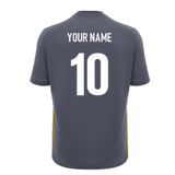 2024-2025 Wales Rugby Travel Cotton T-Shirt (Anthracite) - Kids (Your Name)_2