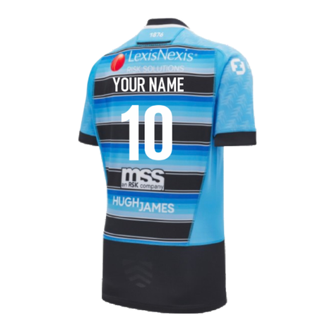 2024-2025 Cardiff Blues Rugby Home Slim Body Fit Shirt (Your Name)_2