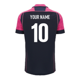 2024-2025 Cardiff Blues Rugby Training Jersey (Pink-Navy) (Your Name)_2