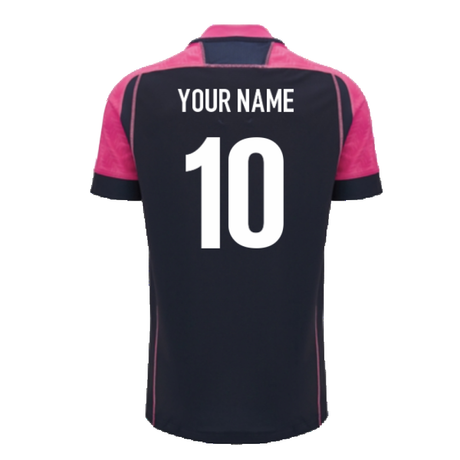 2024-2025 Cardiff Blues Rugby Training Jersey (Pink-Navy) (Your Name)_2