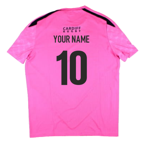 2024-2025 Cardiff Blues Rugby Player Training Shirt (Pink) (Your Name)_2