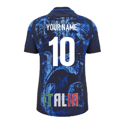 2024-2025 Italy Rugby Training Jersey (Navy) (Your Name)_2