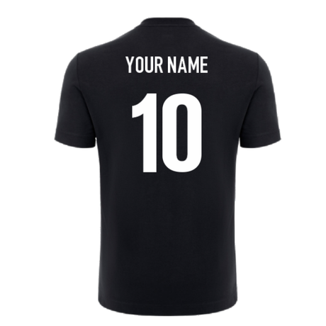 2024-2025 Glasgow Warriors Ath Idra Cotton Shirt (Black) (Your Name)_2