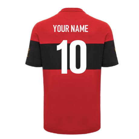2024-2025 Wales Rugby Leisure T-Shirt (Red) (Your Name)_2