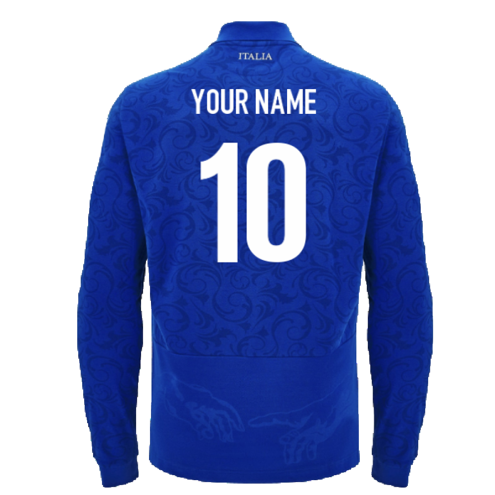 2024-2025 Italy Rugby LS Cotton Home Shirt (Your Name)_2