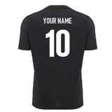 2024-2025 Wales WRU Rugby LS Training Shirt (Black) - Kids (Your Name)_2