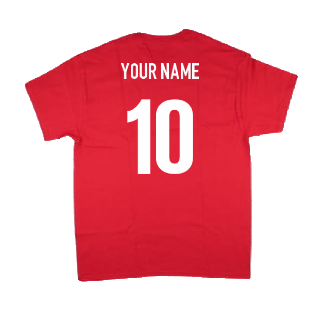 Wales Rugby Classic Printed T-Shirt (Red) (Your Name)_2