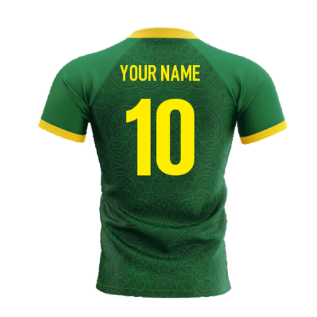 2024-2025 Springboks South Africa Home Rugby Concept Shirt Adult Short Sleeve (Your Name)_2