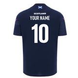 2025-2026 Scotland Rugby Training Poly Shirt (Navy) (Your Name)_0
