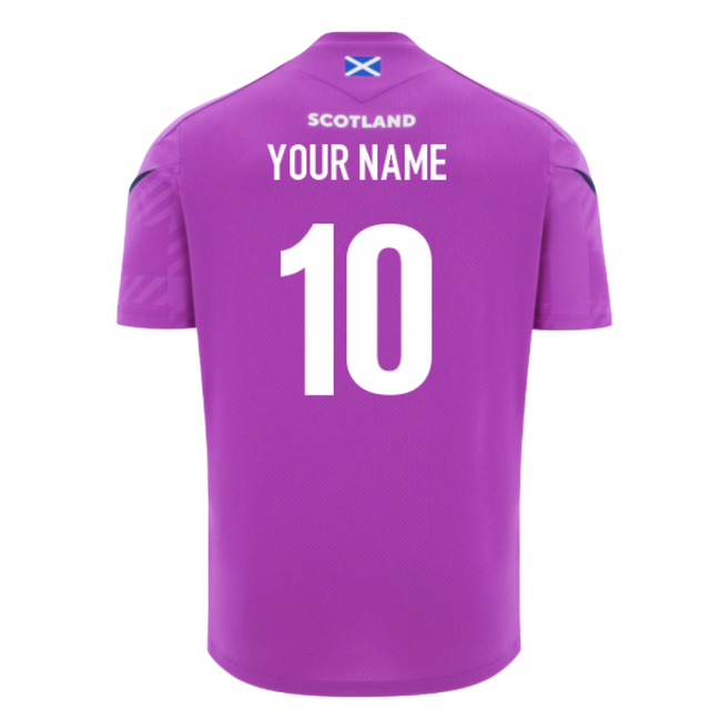 2025-2026 Scotland Rugby Training Poly Shirt (Purple) (Your Name)_0