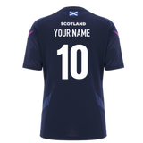 2025-2026 Scotland Rugby Training Shirt (Navy) - Womens (Your Name)_0
