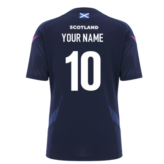 2025-2026 Scotland Rugby Training Shirt (Navy) - Womens (Your Name)_0