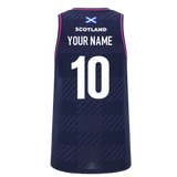 2025-2026 Scotland Rugby Training Singlet (Navy) - Womens (Your Name)_0
