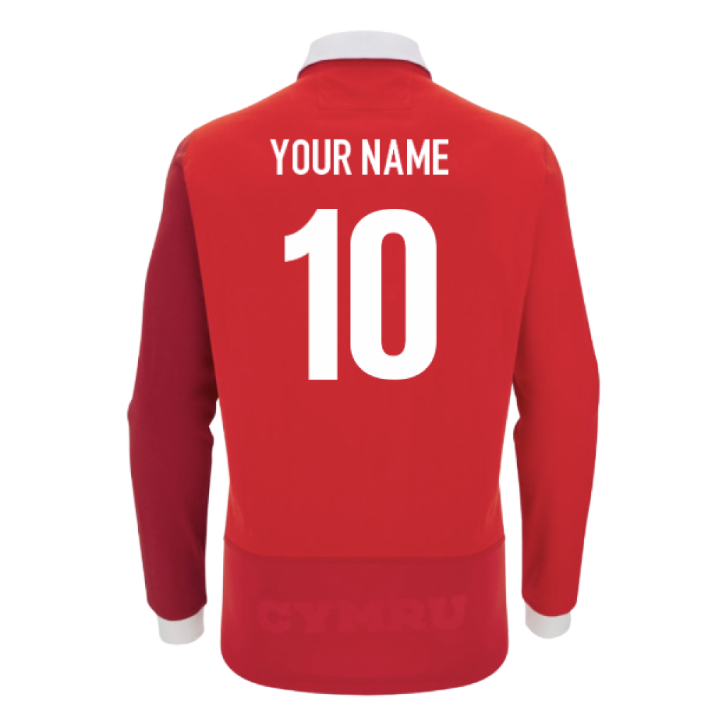 2025-2026 Wales Home Cotton LS Rugby Shirt (Your Name)_0