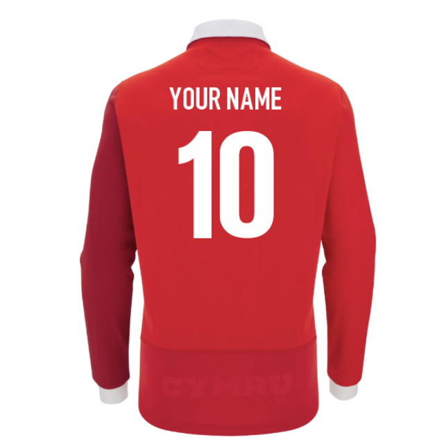 2025-2026 Wales Home Cotton LS Rugby Shirt (Your Name)_0