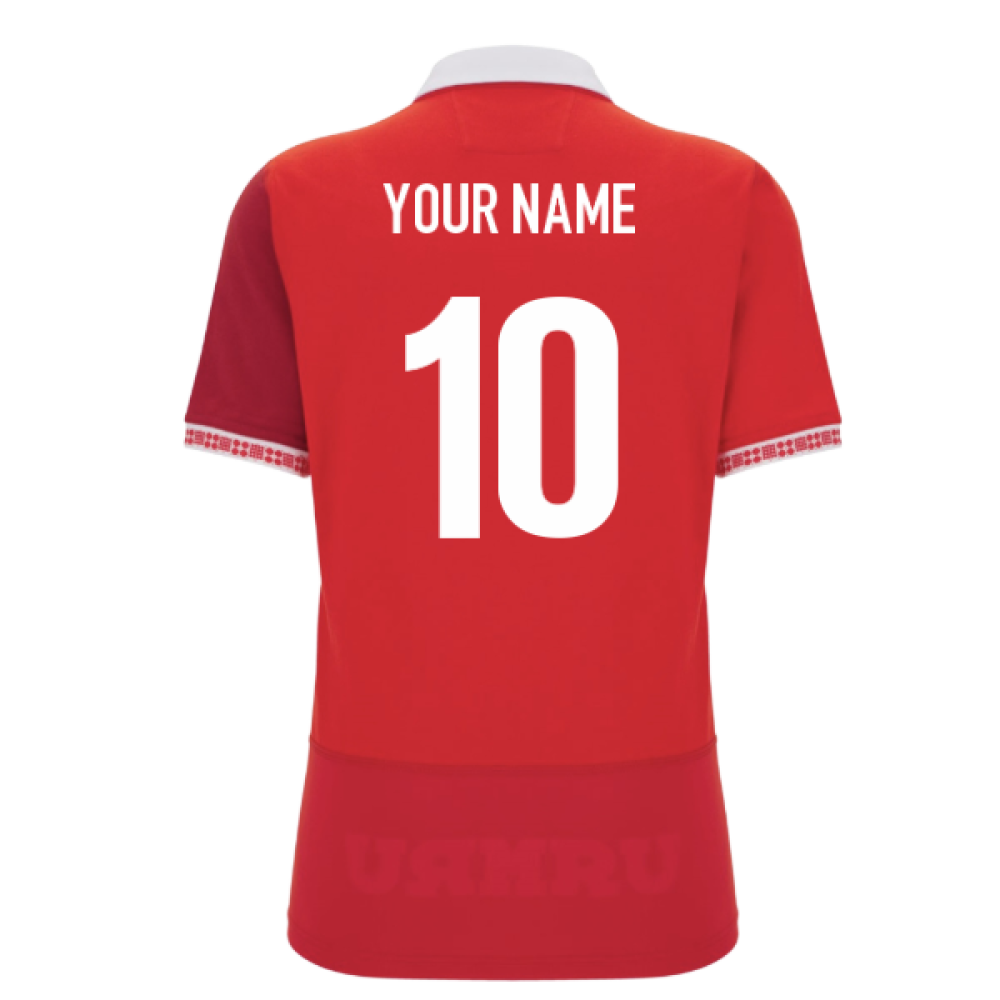 2025-2026 Wales WRU Home Cotton Rugby Shirt (Womens) (Your Name)_0