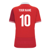 2025-2026 Wales WRU Home Cotton Rugby Shirt (Womens) (Your Name)_0