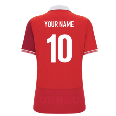 2025-2026 Wales WRU Home Cotton Rugby Shirt (Womens) (Your Name)_0