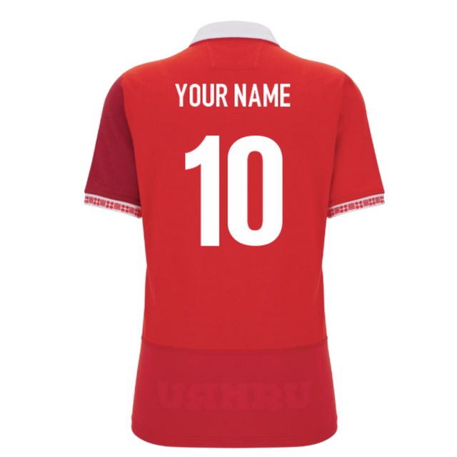 2025-2026 Wales WRU Home Cotton Rugby Shirt (Womens) (Your Name)_0
