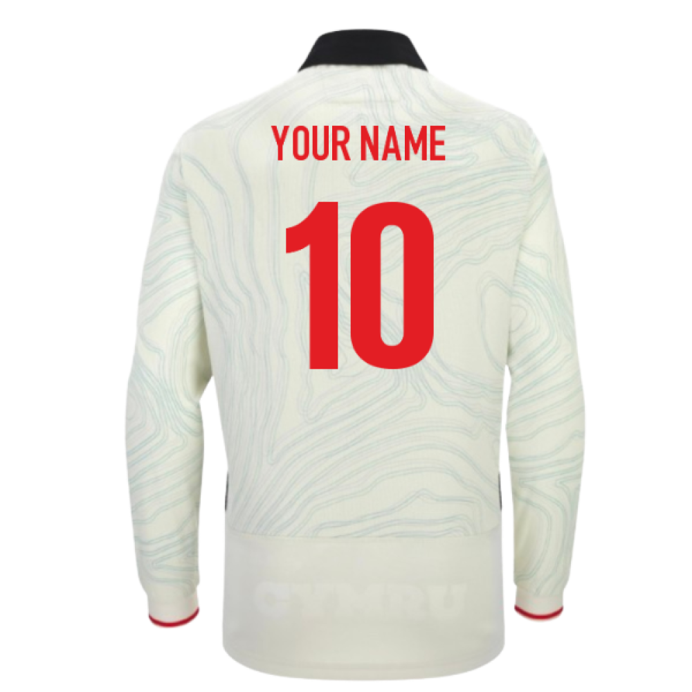 2025-2026 Wales WRU Rugby Away Cotton LS Shirt (Your Name)_0