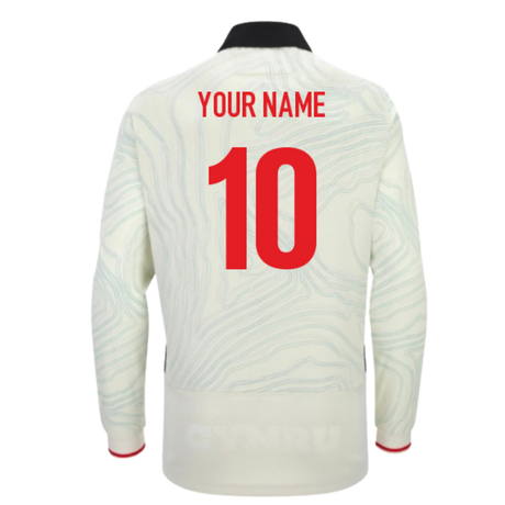 2025-2026 Wales WRU Rugby Away Cotton LS Shirt (Your Name)_0