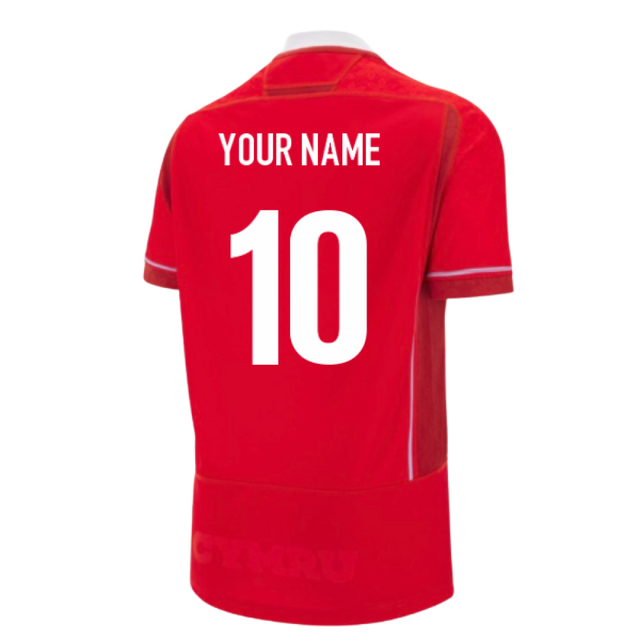 2025-2026 Wales WRU Home WRWC Replica Rugby Shirt (Kids) (Your Name)_0