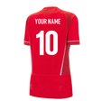 2025-2026 Wales WRU Home WRWC Rugby Shirt (Womens) (Your Name)_0