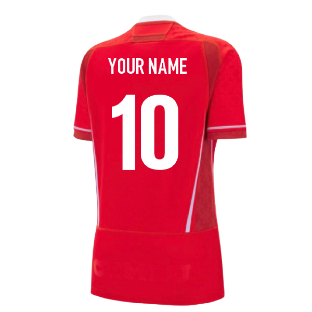 2025-2026 Wales WRU Home WRWC Rugby Shirt (Womens) (Your Name)_0