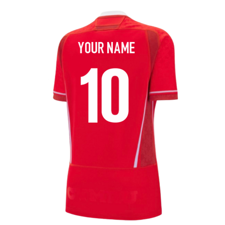 2025-2026 Wales WRU Home WRWC Rugby Shirt (Womens) (Your Name)_0